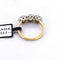 Bague 56 Bague ancienne sertie de diamants en platine et or jaune 18 carats 58 Facettes