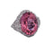 Bague 49 Bague en platine avec tourmaline 8,00 ct et diamants 0,50 ct 58 Facettes AN532
