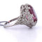 Bague 49 Bague en platine avec tourmaline 8,00 ct et diamants 0,50 ct 58 Facettes AN532