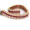 Bracelet Bracelet vintage en or jaune 18 carats avec rubis et diamants 58 Facettes BR99