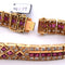 Bracelet Bracelet vintage en or jaune 18 carats avec rubis et diamants 58 Facettes BR99