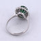 Bague 56 Bague en or blanc 18 carats avec émeraude 2,40 ct et diamants 58 Facettes AN541