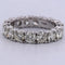 Bague 54 Bague rivière - Bague en or blanc 18 carats et diamants 58 Facettes AN540