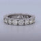 Bague 54 Bague rivière - Bague en or blanc 18 carats et diamants 58 Facettes AN540