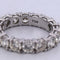 Bague 54 Bague rivière - Bague en or blanc 18 carats et diamants 58 Facettes AN540