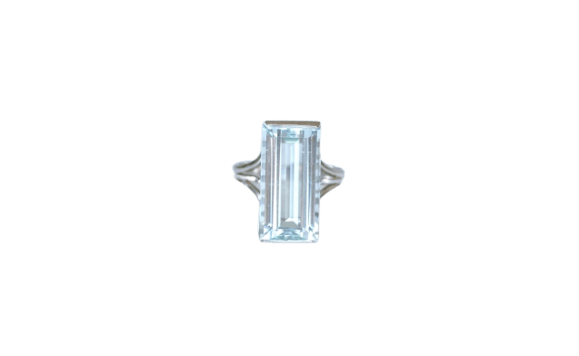 Bague 58 Bague Cocktail aigue-marine 8,00 ct en or blanc 58 Facettes
