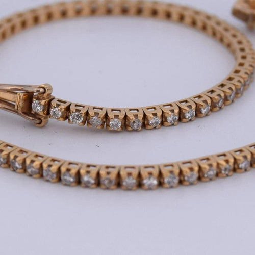 Bracelet Bracelet tennis en or jaune 18 carats et diamants 58 Facettes BR116