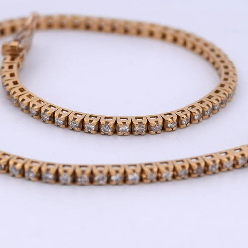 Bracelet Bracelet tennis en or jaune 18 carats et diamants 58 Facettes BR116