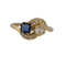 Bague 55 Bague victorienne en or jaune 18 carats, saphir et diamants 58 Facettes AN559