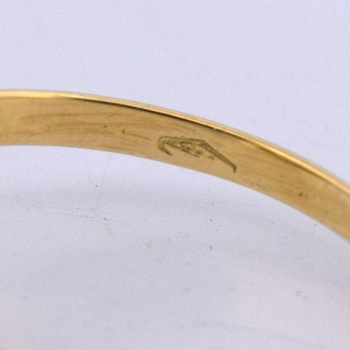 Bague 55 Bague victorienne en or jaune 18 carats, saphir et diamants 58 Facettes AN559