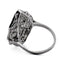 Bague 53 Bague Art déco en platine avec diamants 1,74 ct 58 Facettes AN535