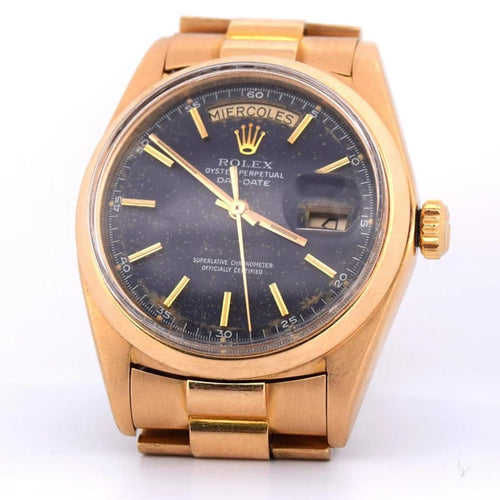 Montre Rolex - Montre Oyster Perpetual Day-Date réf. 1802 en or jaune 18 ct 58 Facettes OG4
