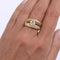 Bague 56 Bague vintage en or jaune 18 carats et diamant taille brillant 58 Facettes AN562