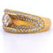 Bague 56 Bague vintage en or jaune 18 carats et diamant taille brillant 58 Facettes AN562
