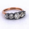Bague 55 Bague victorienne en or 14k, argent 925 et diamants 1,45 ct 58 Facettes AN427