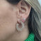 Boucles d'oreilles Boucles d’oreilles créoles pavées en or rose 18k et diamants 58 Facettes OR204