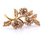 Broche Broche vintage en or jaune 18 carats avec rubis et diamants 58 Facettes SP18 (00229)