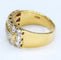 Bague 55 Bague bande en or jaune 18 kt et diamants 58 Facettes