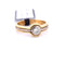 Bague 49 Bague ancienne en or jaune et blanc 18 carats et diamant 58 Facettes
