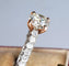 Bague 55 Bague en or blanc 18 ct avec diamants taille brillant 58 Facettes