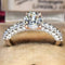 Bague 55 Bague en or blanc 18 ct avec diamants taille brillant 58 Facettes
