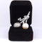 Pendentif Pendentif en or blanc 18 carats avec perles Akoya et diamants 58 Facettes