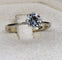 Bague 52 Solitaire - Bague en or blanc 18 carats et diamant 0,70 ct 58 Facettes