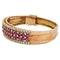 Bracelet Bracelet vintage en or jaune 18 ct, rubis et diamants 58 Facettes BR26 '(05259)