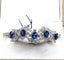 Bracelet Bracelet en or blanc 18 carats avec saphirs et diamants 58 Facettes