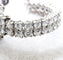 Bracelet Bracelet en or blanc 18 carats avec saphirs et diamants 58 Facettes