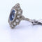 Bague 59 Bague ancienne en or 18 carats avec saphir et diamants 58 Facettes