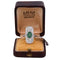 Bague 56 Bague Art déco en or blanc 18 carats avec émeraude et diamants 58 Facettes