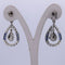 Boucles d'oreilles Art déco - Boucles d'oreilles en or blanc 18 carats, saphirs et diamants 58 Facettes