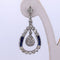 Boucles d'oreilles Art déco - Boucles d'oreilles en or blanc 18 carats, saphirs et diamants 58 Facettes