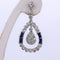 Boucles d'oreilles Art déco - Boucles d'oreilles en or blanc 18 carats, saphirs et diamants 58 Facettes