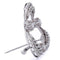 Broche Broche ancienne en or blanc 18 kt et diamants 58 Facettes SP11 '(05719)