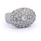 Bague 56 Bague grappe en or blanc 18 kt et diamants 58 Facettes AN125 '(05119)
