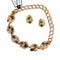 Boucles d'oreilles Ensemble collier et boucles d’oreilles émeraudes et diamants 58 Facettes CL31