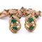 Boucles d'oreilles Ensemble collier et boucles d’oreilles émeraudes et diamants 58 Facettes CL31