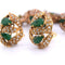 Boucles d'oreilles Ensemble collier et boucles d’oreilles émeraudes et diamants 58 Facettes CL31