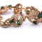 Boucles d'oreilles Ensemble collier et boucles d’oreilles émeraudes et diamants 58 Facettes CL31