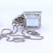Pendentif Pendentif en or blanc 18 carats avec aigue-marine et diamants 58 Facettes CL43