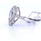 Bague 54 Bague en or blanc 18 carats avec aigue-marine et diamants 58 Facettes