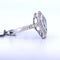 Bague 54 Bague en or blanc 18 carats avec aigue-marine et diamants 58 Facettes