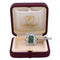 Bague 56 Bague Art déco en or jaune 18 carats, émeraude et diamants 58 Facettes
