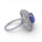 Bague 55 Bague en or blanc 18 carats avec tanzanite et diamants 58 Facettes AN272
