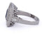 Bague 54 Art déco - Bague en or blanc avec saphir et diamants 58 Facettes AN58 '(00319)