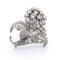 Broche Broche ancienne à motif floral en platine 950 et diamants 58 Facettes SP1 ‘(00529)