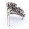 Broche Broche ancienne à motif floral en platine 950 et diamants 58 Facettes SP1 ‘(00529)