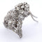 Broche Broche ancienne à motif floral en platine 950 et diamants 58 Facettes SP1 ‘(00529)